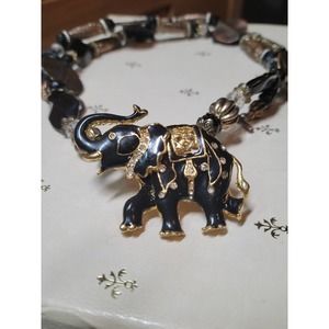 Vintage Assemblage Elephant Necklace